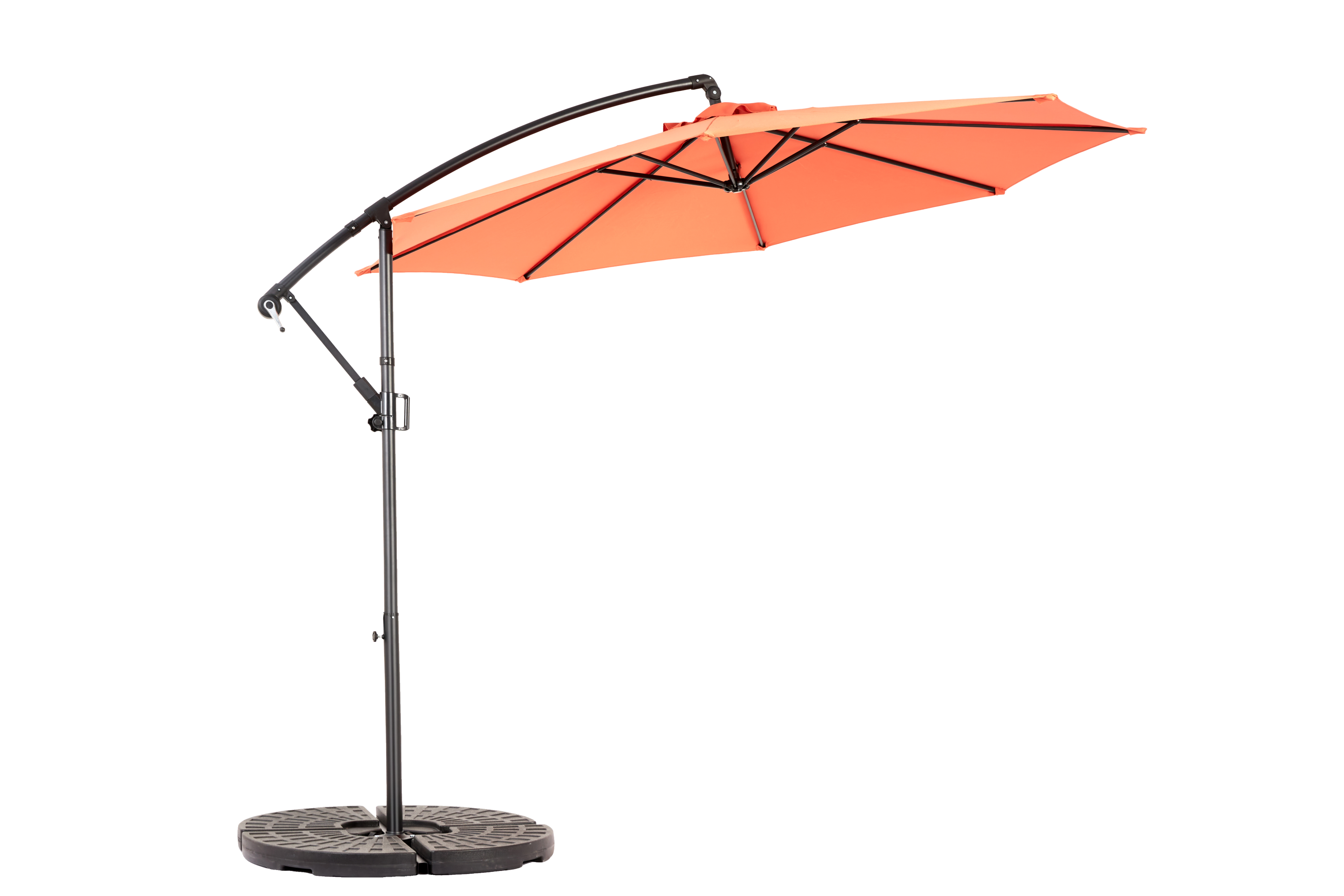 10ft Offset Hanging Market Patio Umbrella with Easy Tilt Adjustment